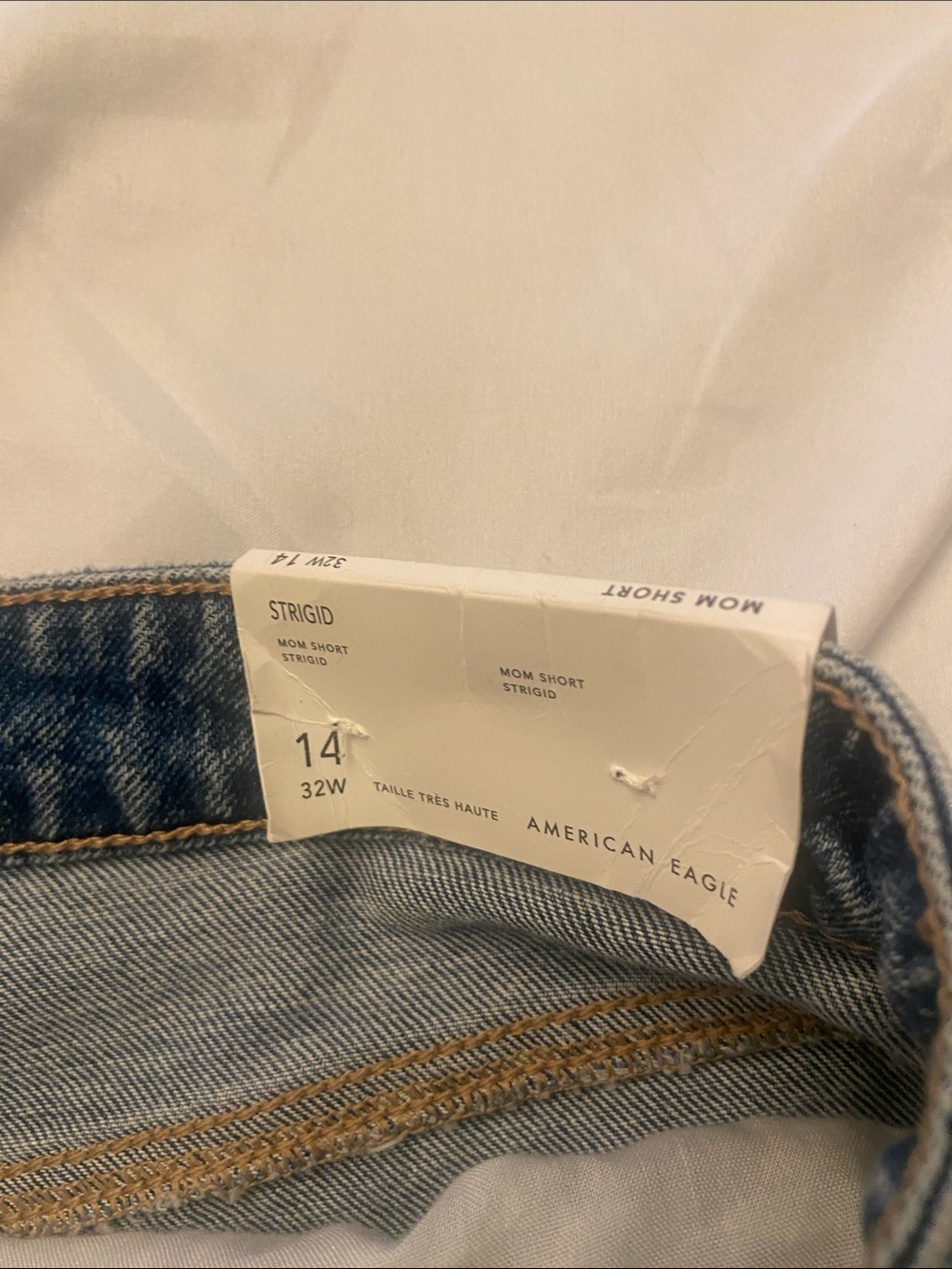 American Eagle Distressed Denim Shorts - Blue - Picture 3 of 10